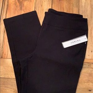 NWT Women's Tribal Flatten It Ankle Pants 14 Black